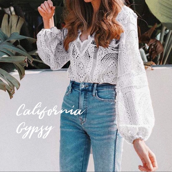 HP🏆 Boho vintage lace top - Picture 10 of 13